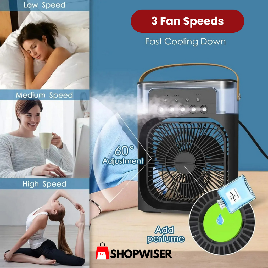 3-IN-1 MINI PORTABLE AIR CONDITIONER FREE HOME DELIVERY ALL OVER PAKISTAN