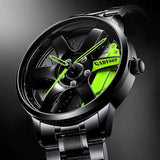 Rotating Wheel Rim Watch For Men's