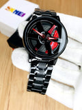 Rotating Wheel Rim Watch For Men's