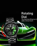 Rotating Wheel Rim Watch For Men's